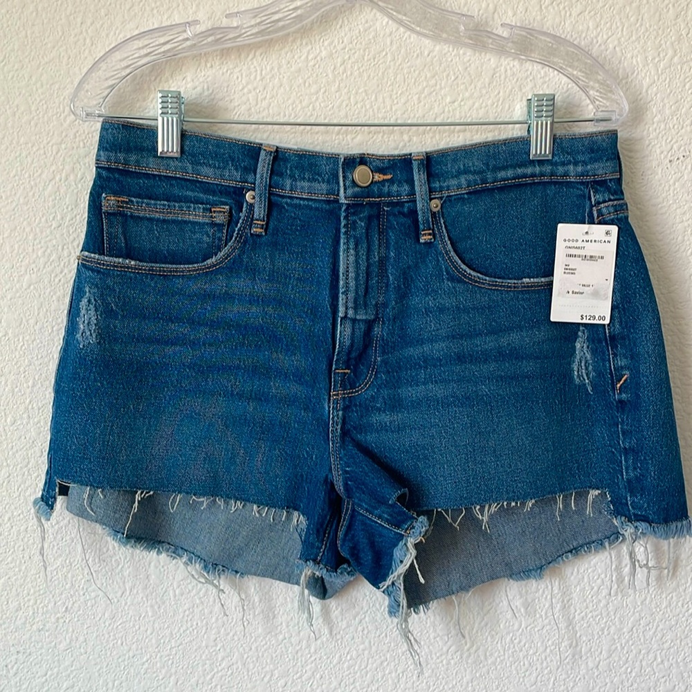 Good American Denim Cutoff Jean Shorts NWT Size 4/27